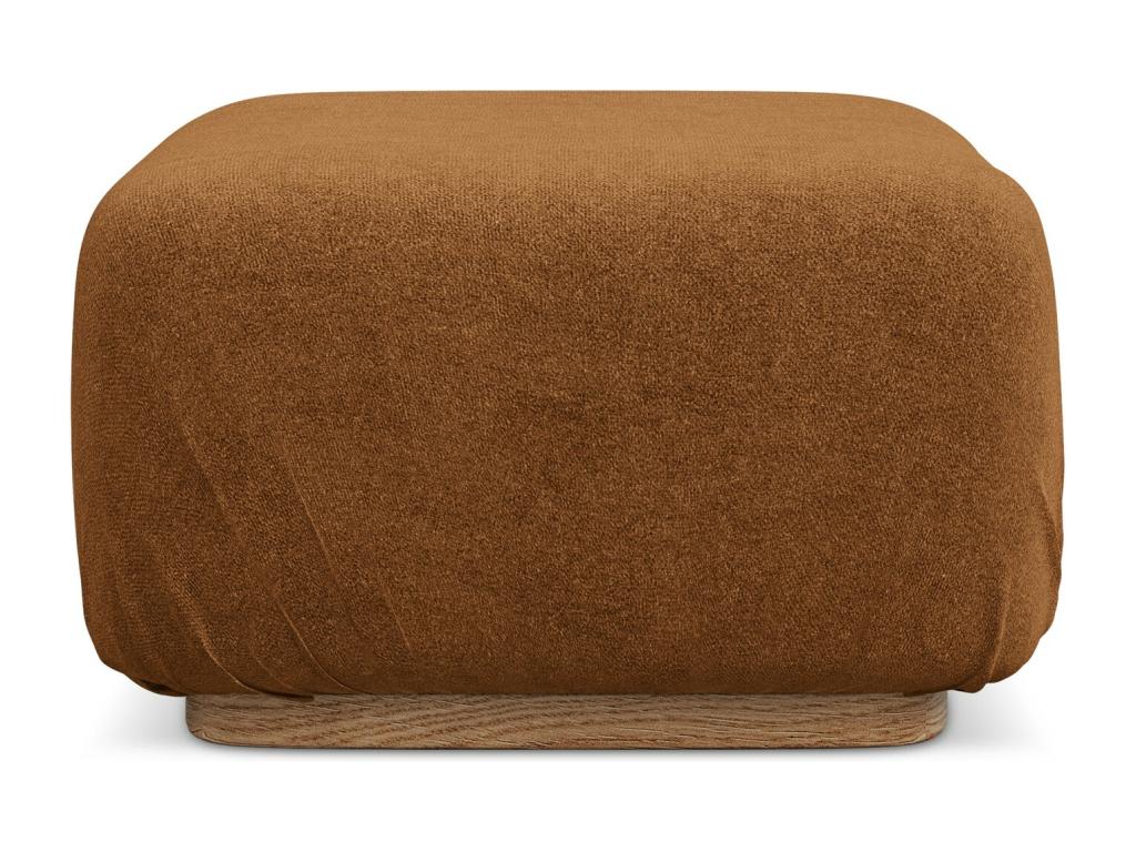 Boucle Fabric Ottoman