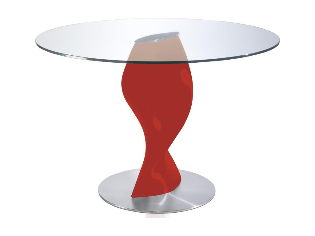 Red Glass Table