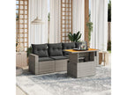 Gray Woven Resin Wicker Outdoor Furniture Set - dlz1766456917494