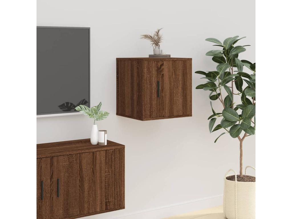 Brown Oak Wood Home Furniture, 40 x 34.5 x 40 cm