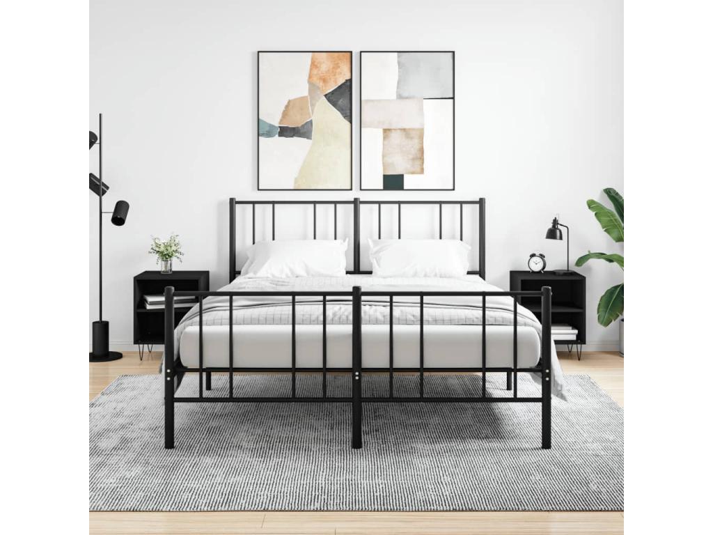 Black Engineered Wood Home Furniture, 40 x 30 x 50 cm