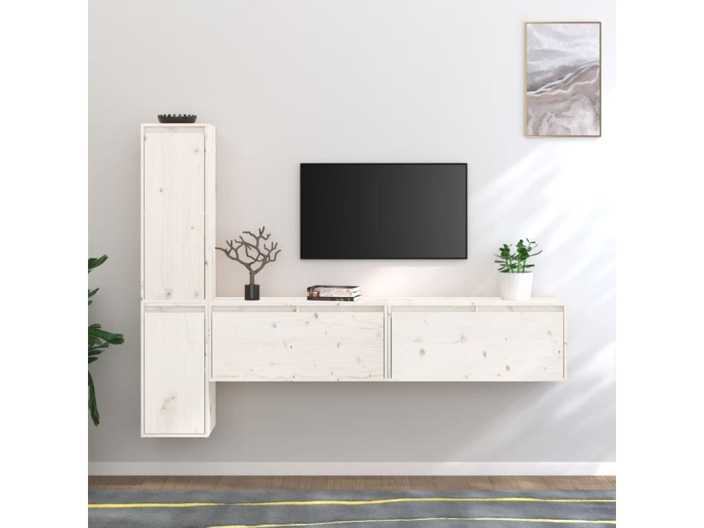 White Solid Wood Home Furniture