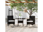 Black Woven Resin Wicker Home Furniture