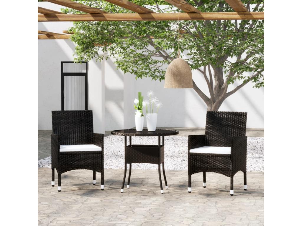 Black Woven Resin Wicker Home Furniture