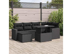 Black Woven Resin Wicker Outdoor Furniture Set - dlz1766456821054