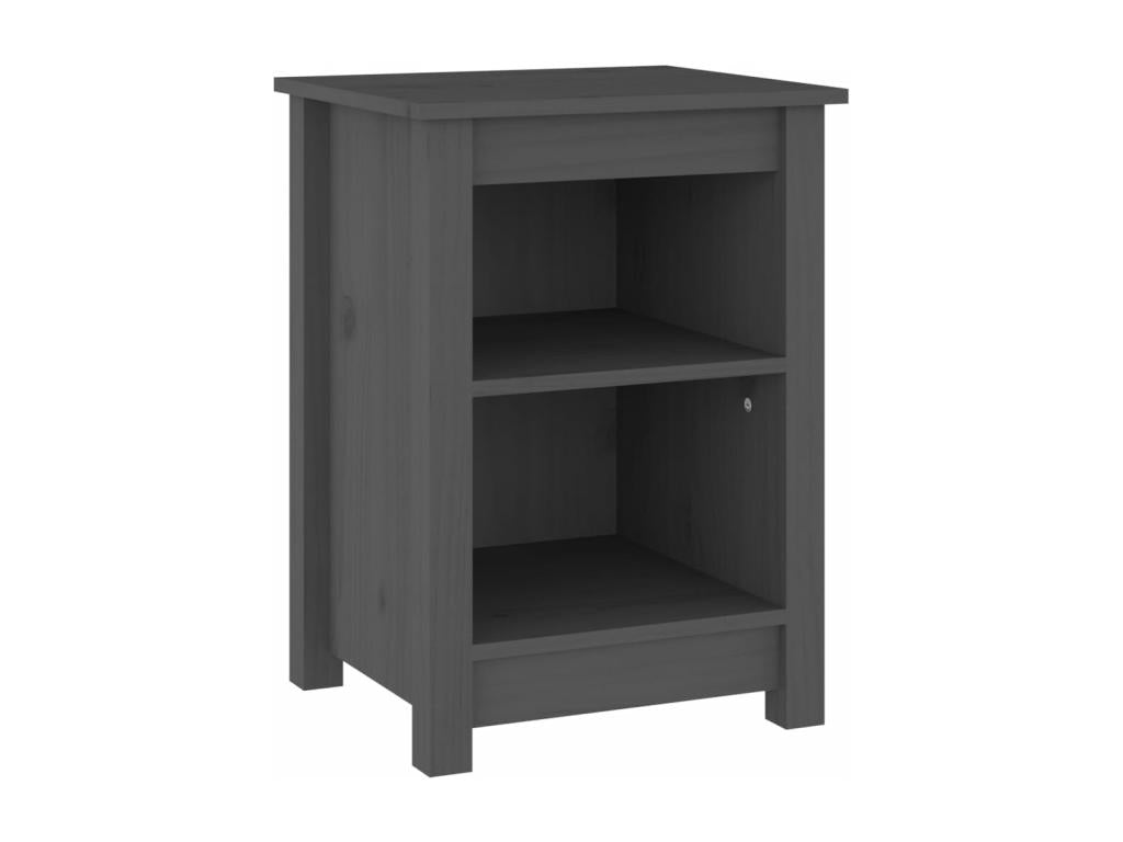 Gray Pine Wood Table, 40 x 35 x 55 cm