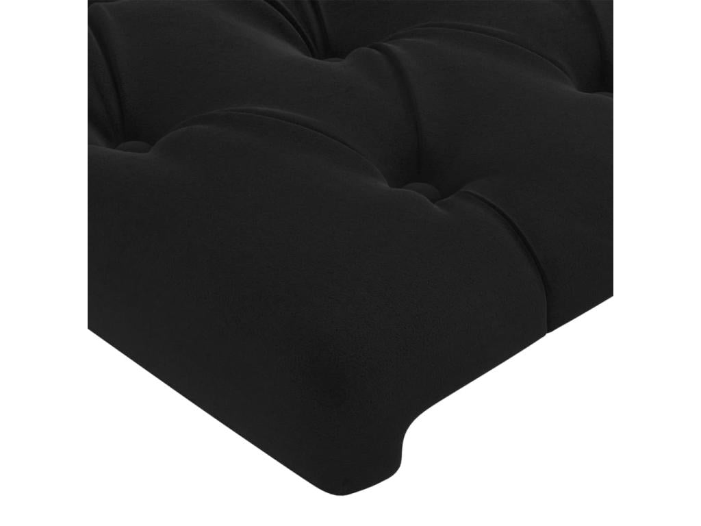 Black Velvet Home Furniture, 100 x 7 x 78 cm