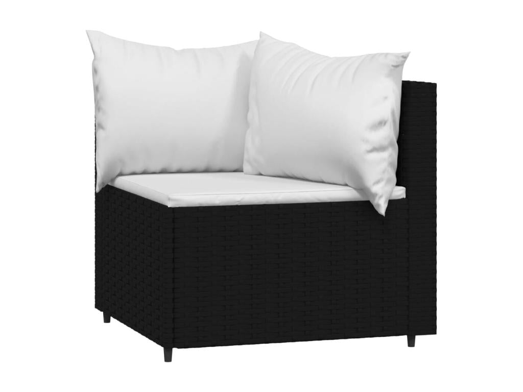 Black Woven Resin Wicker Outdoor Furniture Set - dlz1766456759989