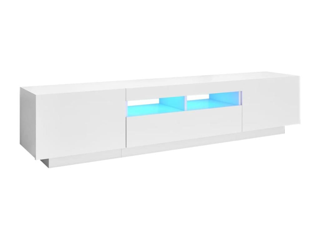 White TV Stand, 180 x 35 x 40 cm