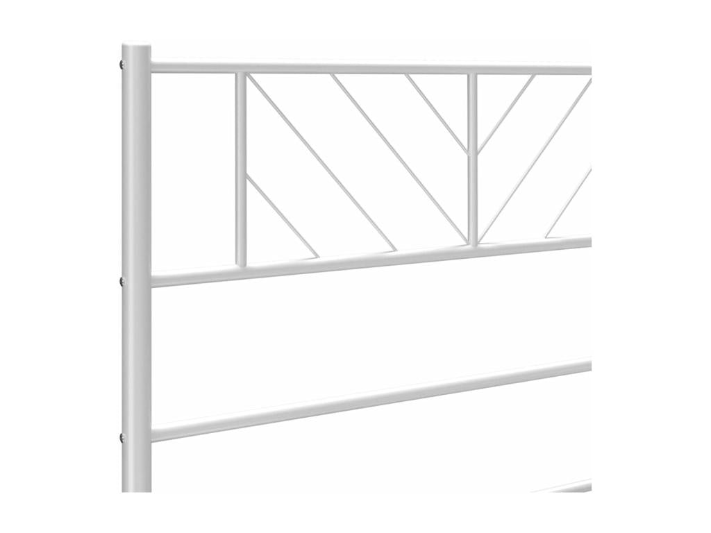 White Metal Bed Frame, 80 x 200 cm