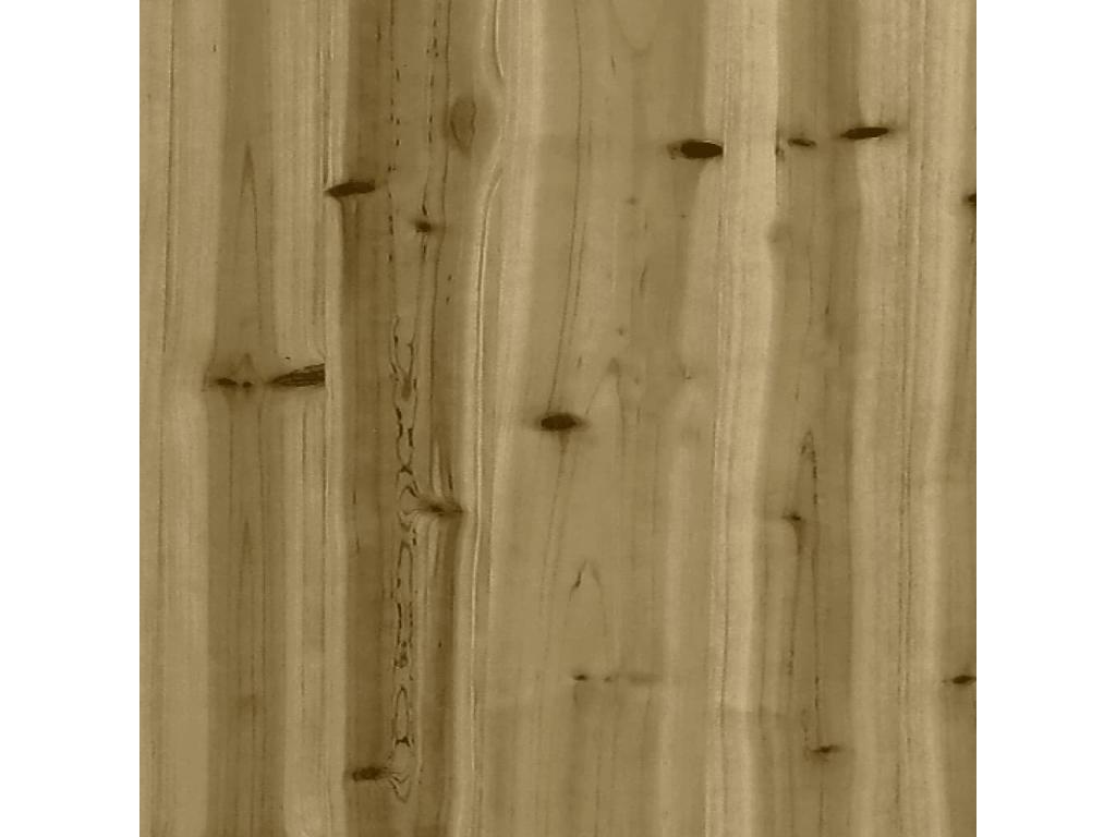 Brown Pine Wood Outdoor Furniture Set