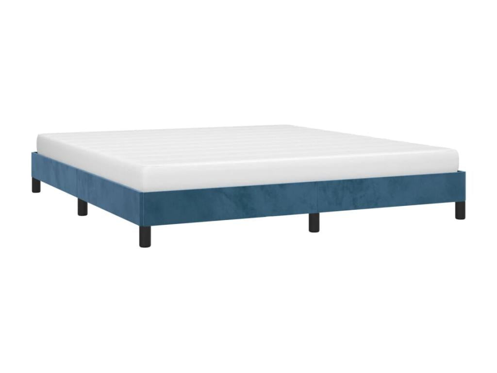 Blue Velvet Bed Frame, 180 x 200 cm