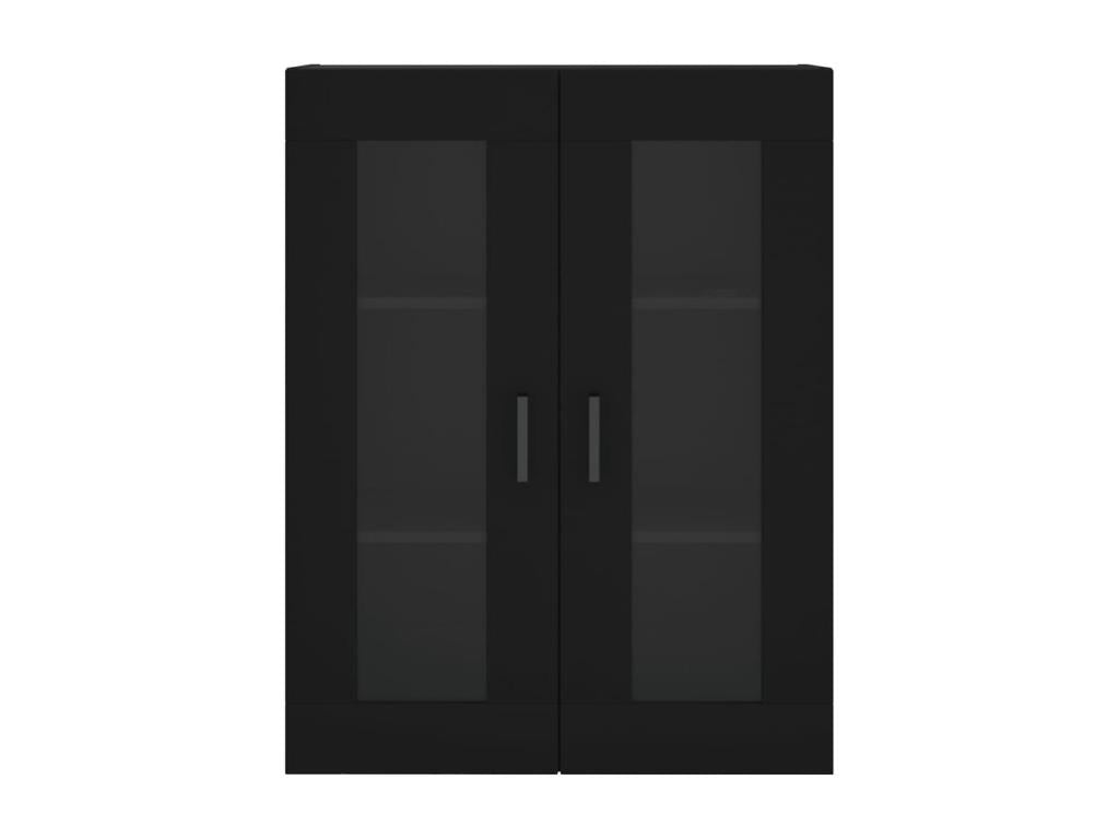 Black Engineered Wood Sideboard, 69.5 x 34 x 180 cm