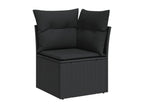 Black Woven Resin Wicker Outdoor Furniture Set - dlz1766456774871