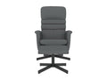 Gray Faux Leather Accent Chair