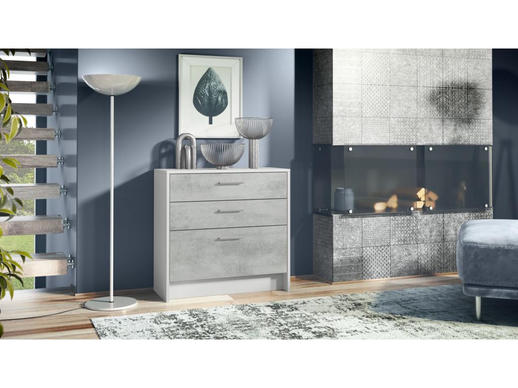 White Home Furniture, 76 x 74 x 33 cm