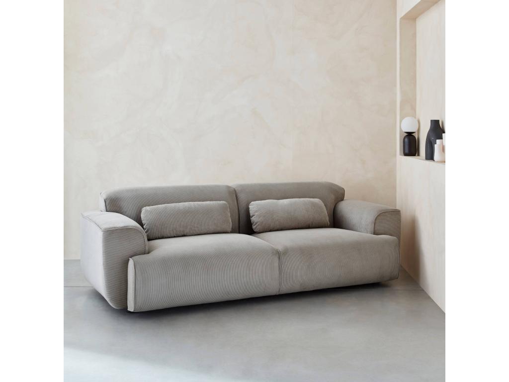 Gray Velvet Sofa