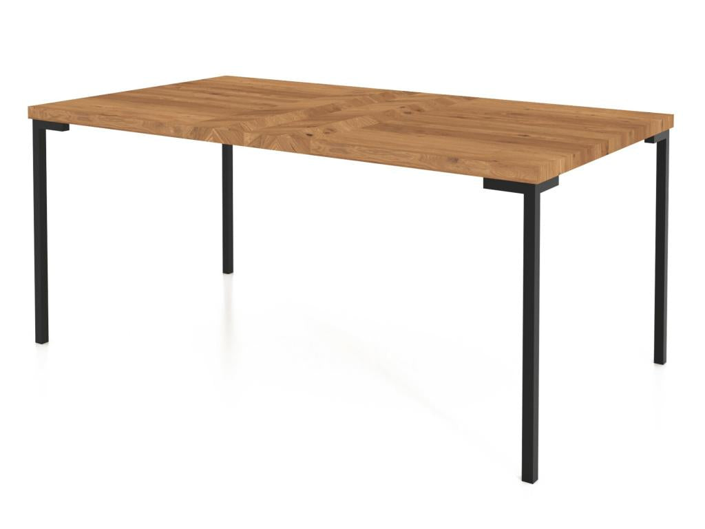 Natural Oak Wood Table, 100 x 140 cm