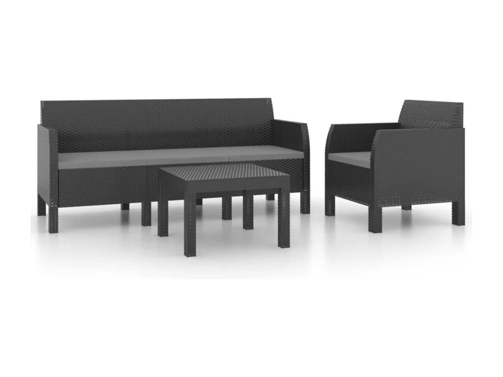 Anthracite Outdoor Furniture Set - dlz1766456848401
