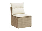 Beige Woven Resin Wicker Outdoor Furniture Set - dlz1766456822112