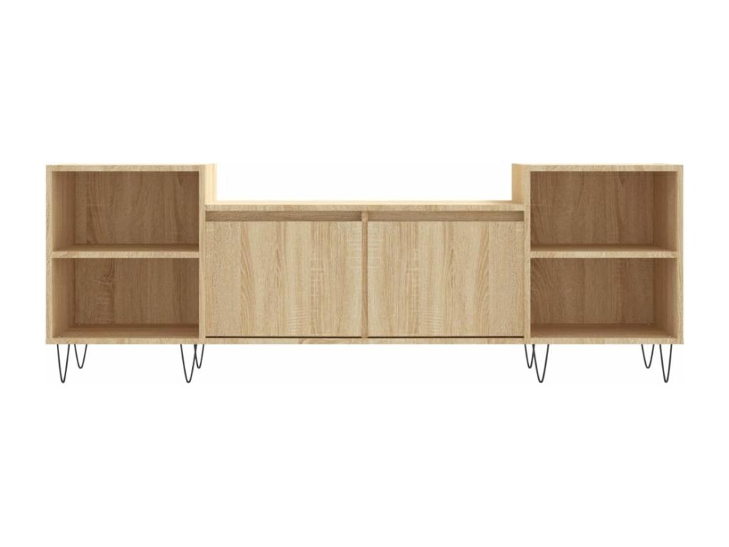 Brown Engineered Wood TV Stand, 160 x 35 x 55 cm