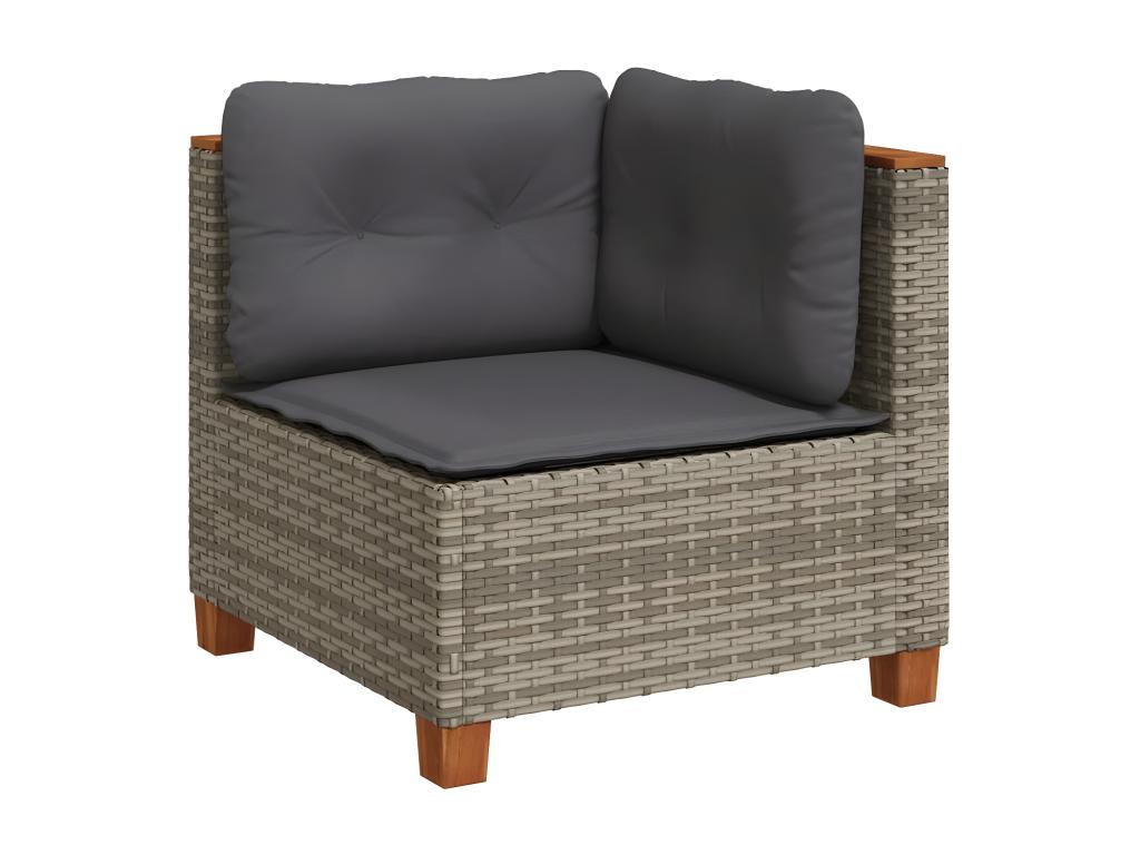 Gray Woven Resin Wicker Outdoor Furniture Set - dlz1766456553488