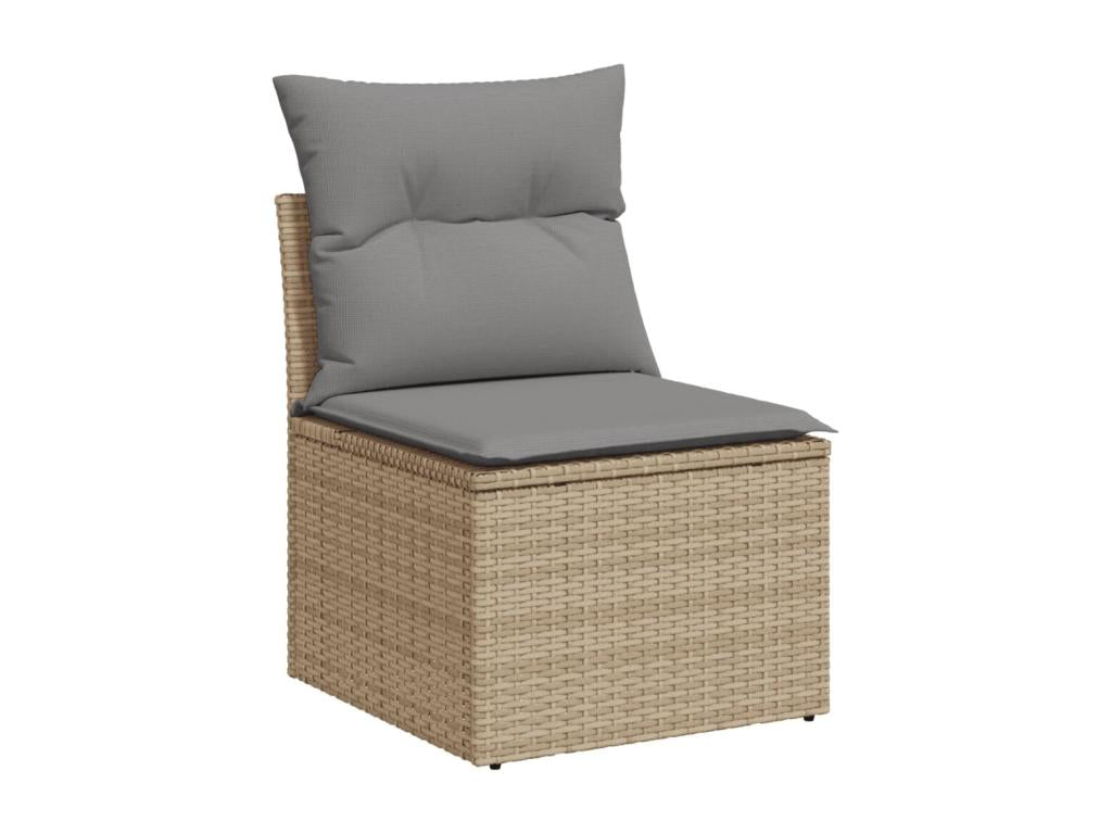 Beige Woven Resin Wicker Outdoor Furniture Set - dlz1766456463707