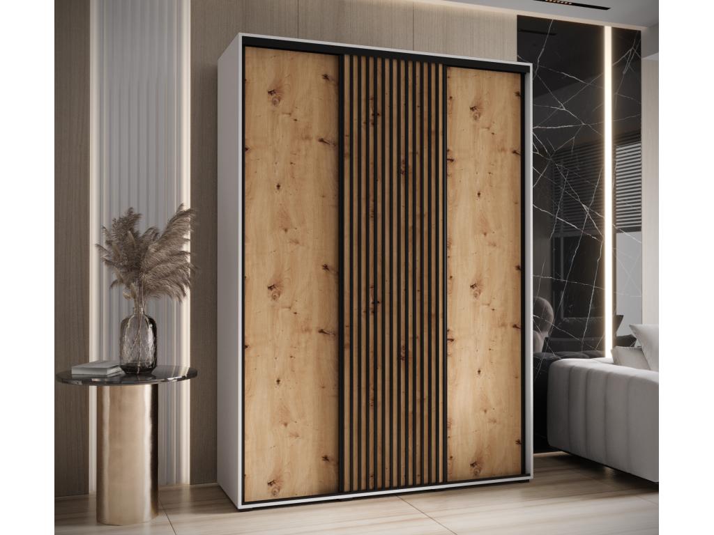 White Wardrobe, 180 x 60 x 205.2 cm