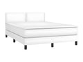 White Faux Leather Mattress, 140 x 190 cm