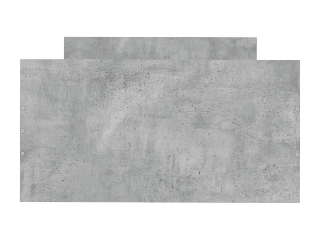 Gray Engineered Wood Bed Frame, 75 x 190 cm