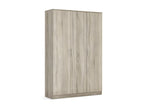 Brown Oak Wood Wardrobe, 120 x 180 x 50 cm