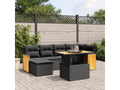 Black Woven Resin Wicker Outdoor Furniture Set - dlz1766456342015