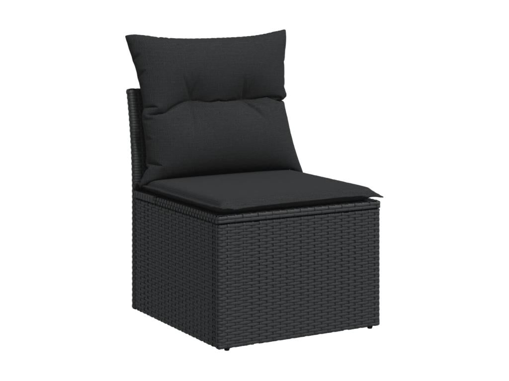 Black Woven Resin Wicker Outdoor Furniture Set - dlz1766456984045