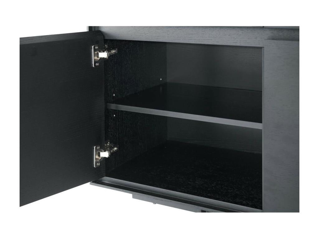 Black Metal TV Stand