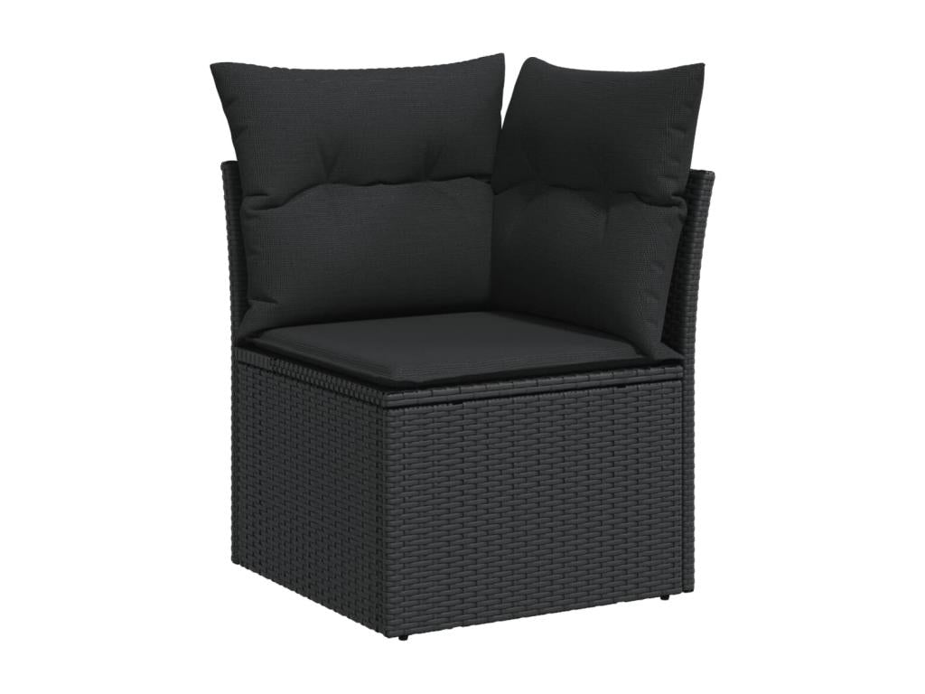 Black Woven Resin Wicker Outdoor Furniture Set - dlz1766456612719