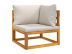 Brown Solid Wood Outdoor Furniture Set - dlz1766456423447