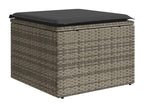 Gray Woven Resin Wicker Outdoor Furniture Set - dlz1766456422223