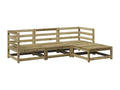 Brown Pine Wood Outdoor Furniture Set - dlz1766456832218