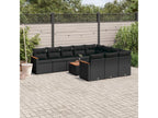 Black Woven Resin Wicker Outdoor Furniture Set - dlz1766456338734