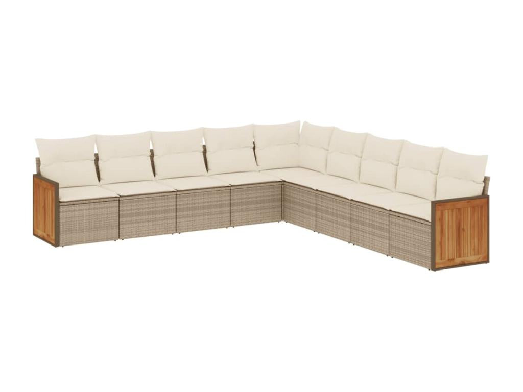 Beige Woven Resin Wicker Outdoor Furniture Set - dlz1766456783408