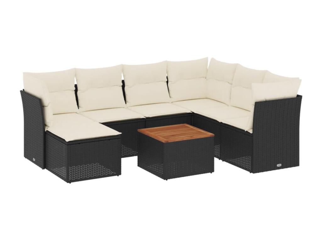 Black Woven Resin Wicker Outdoor Furniture Set - dlz1766456877864