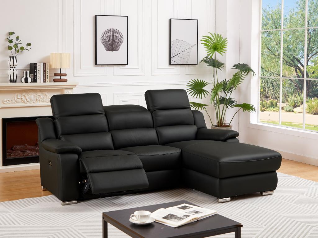 Black Leather Sofa