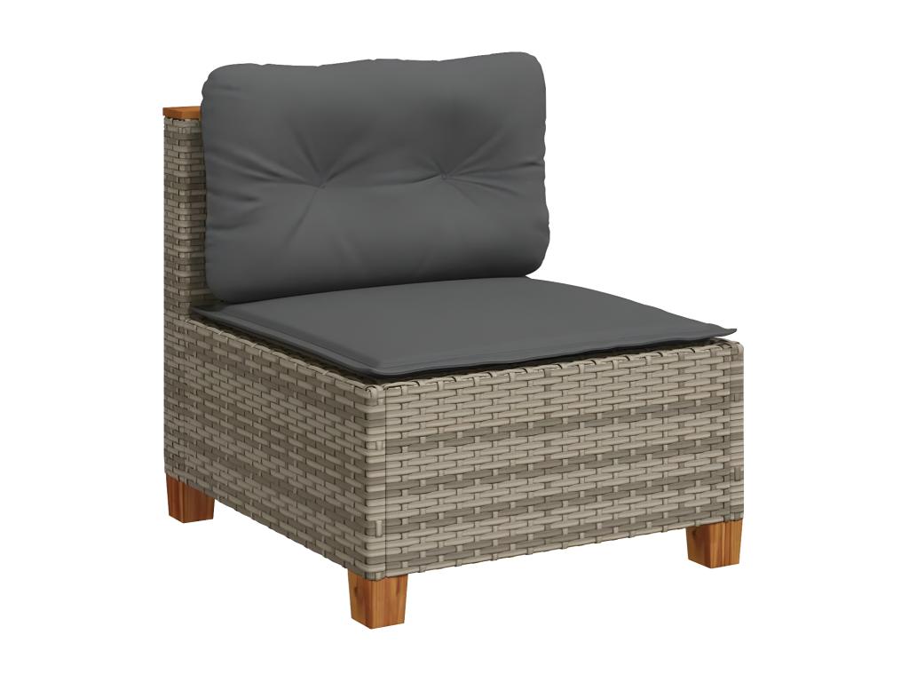 Gray Woven Resin Wicker Outdoor Furniture Set - dlz1766456553488