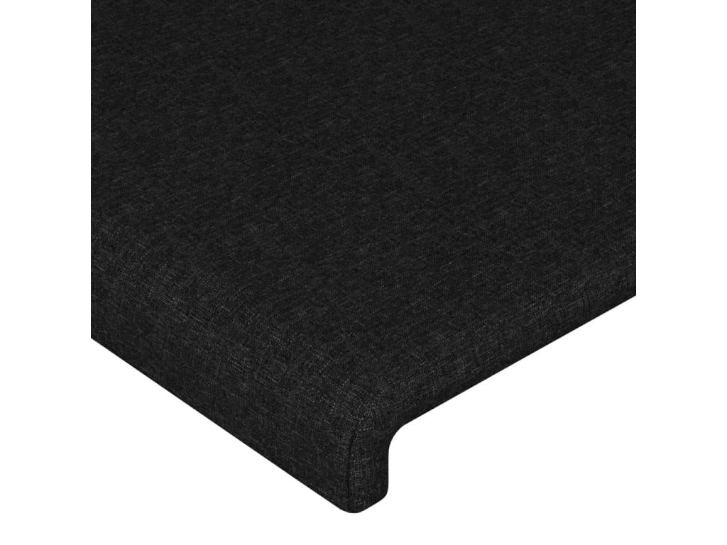 Black Fabric Home Furniture, 160 x 5 x 118 cm