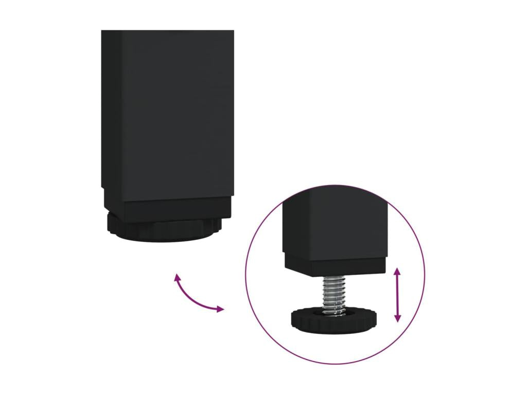 Brown Engineered Wood Table, 75 x 34.5 x 75 cm