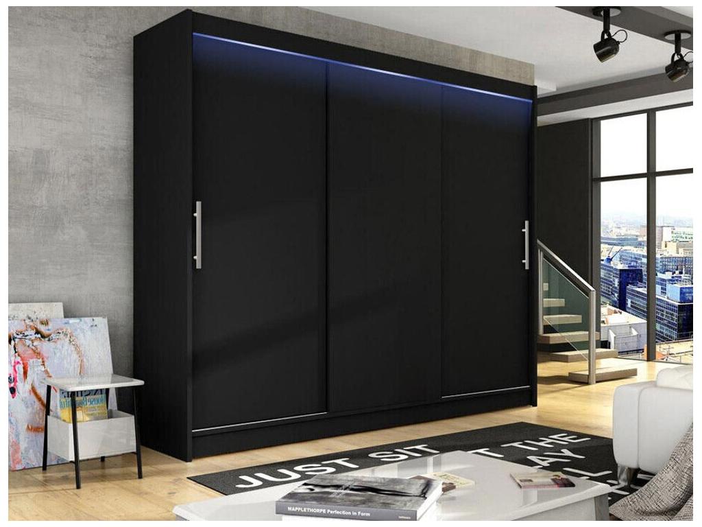 Black Wardrobe, 215 x 250 x 58 cm