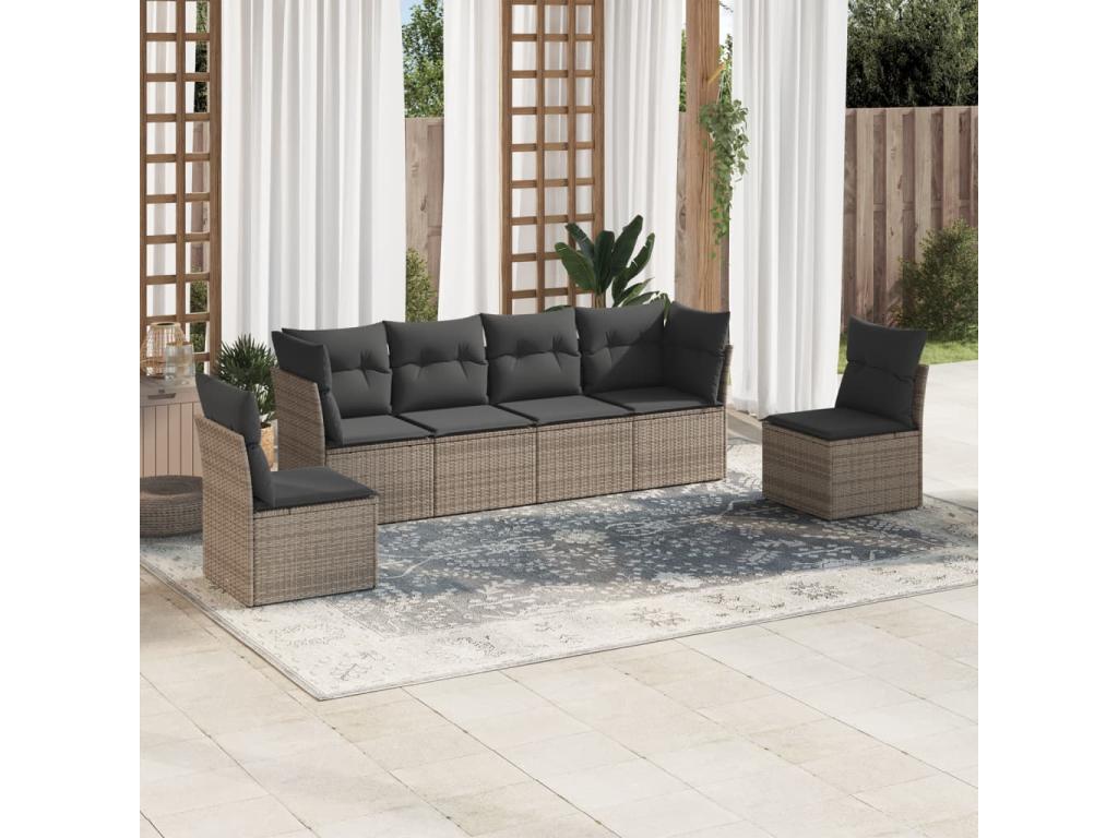 Gray Woven Resin Wicker Outdoor Furniture Set