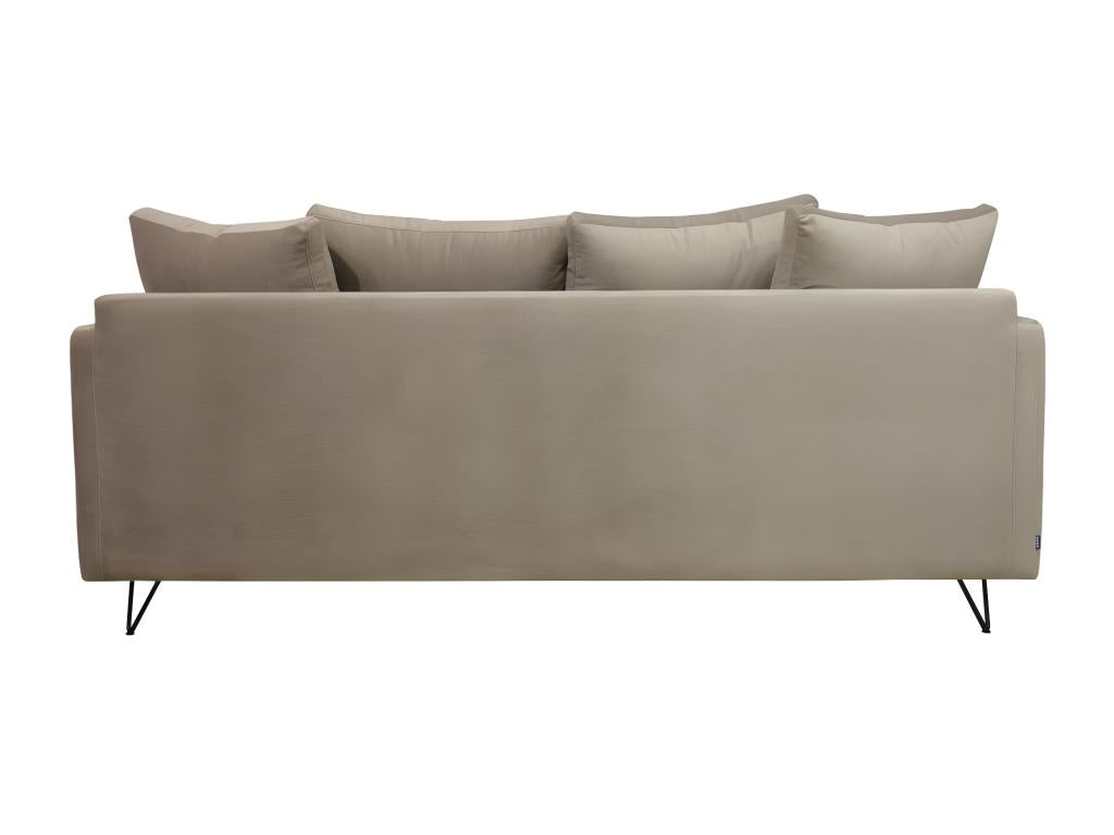 Beige Velvet Sofa Bed