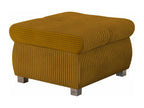 Yellow Metal Ottoman, 39 x 60 x 60 cm