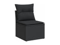 Black Woven Resin Wicker Outdoor Furniture Set - dlz1766456612120